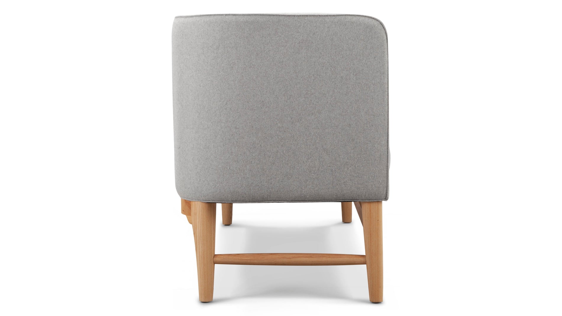 Mayor StyleMayor Style - Mayor Style Three Seater Sofa, Light Gray Wool and Ash
