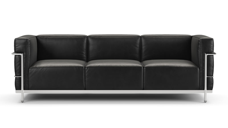 CorbusierMidnight Black Premium Leather