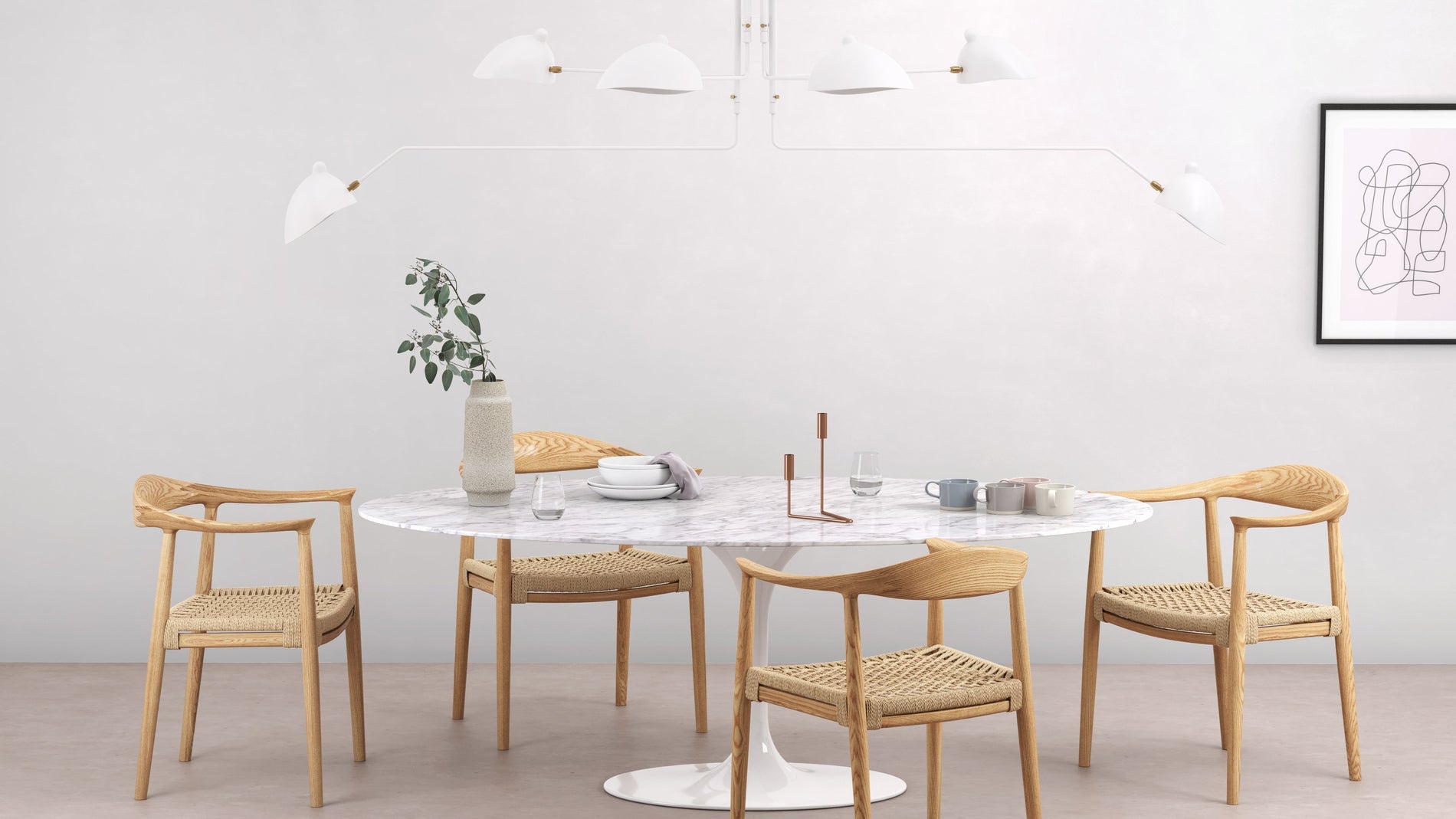 Mouille CeilingWhite