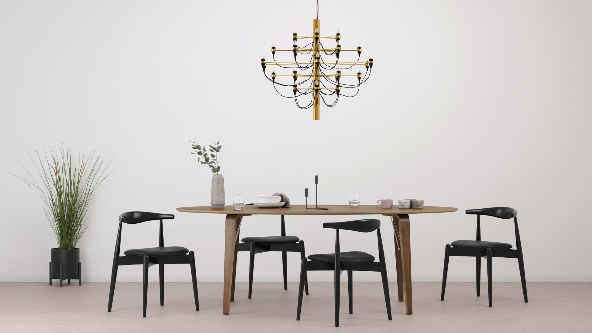 GinoGino - Chandelier, Brass