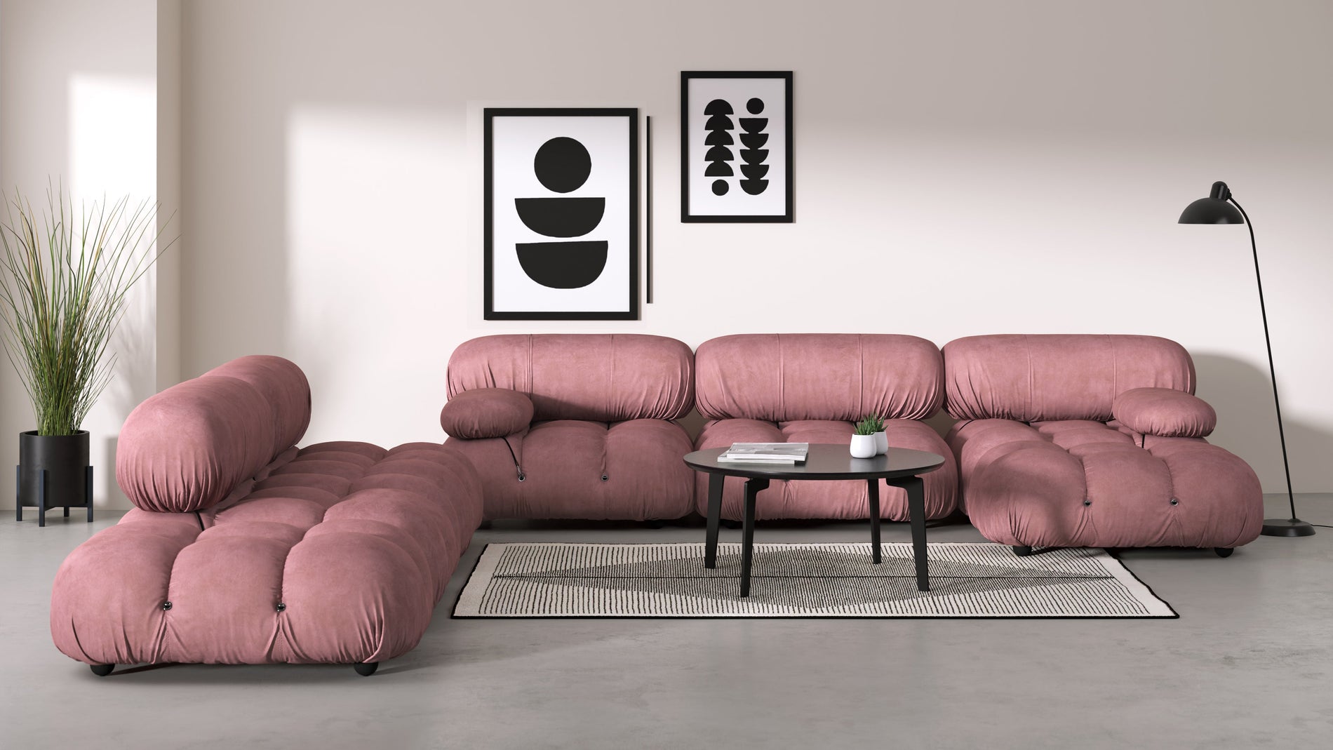 Bellini ModuleBlush Pink Velvet