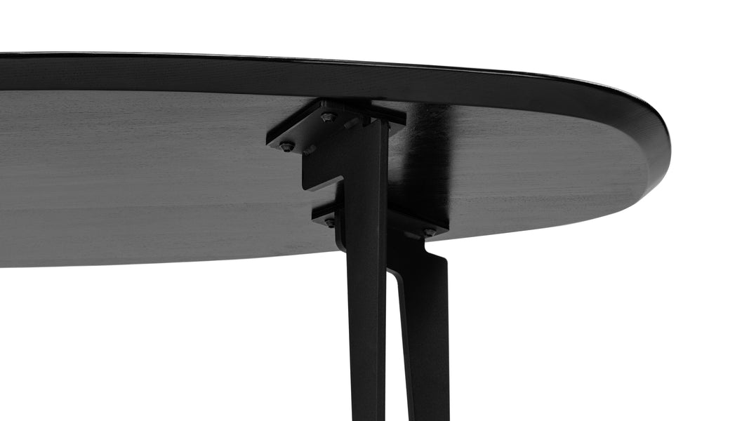 Nils Coffee TableNils Coffee Table - Nils Oval Coffee Table, Black, Large