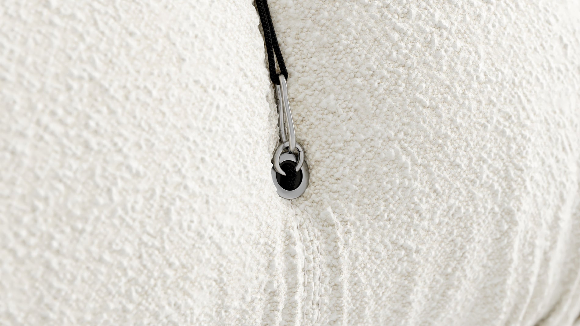 Bellini SectionalWhite Boucle