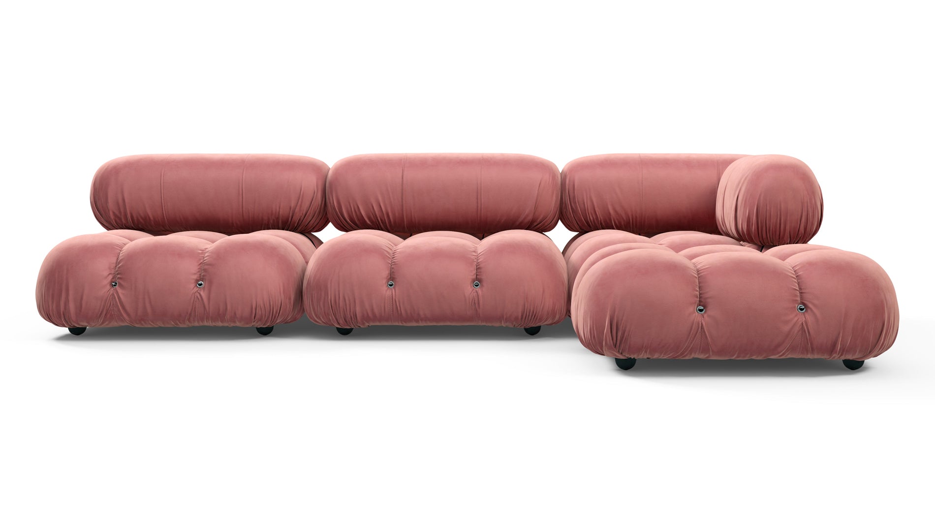 Bellini SectionalBlush Pink Velvet