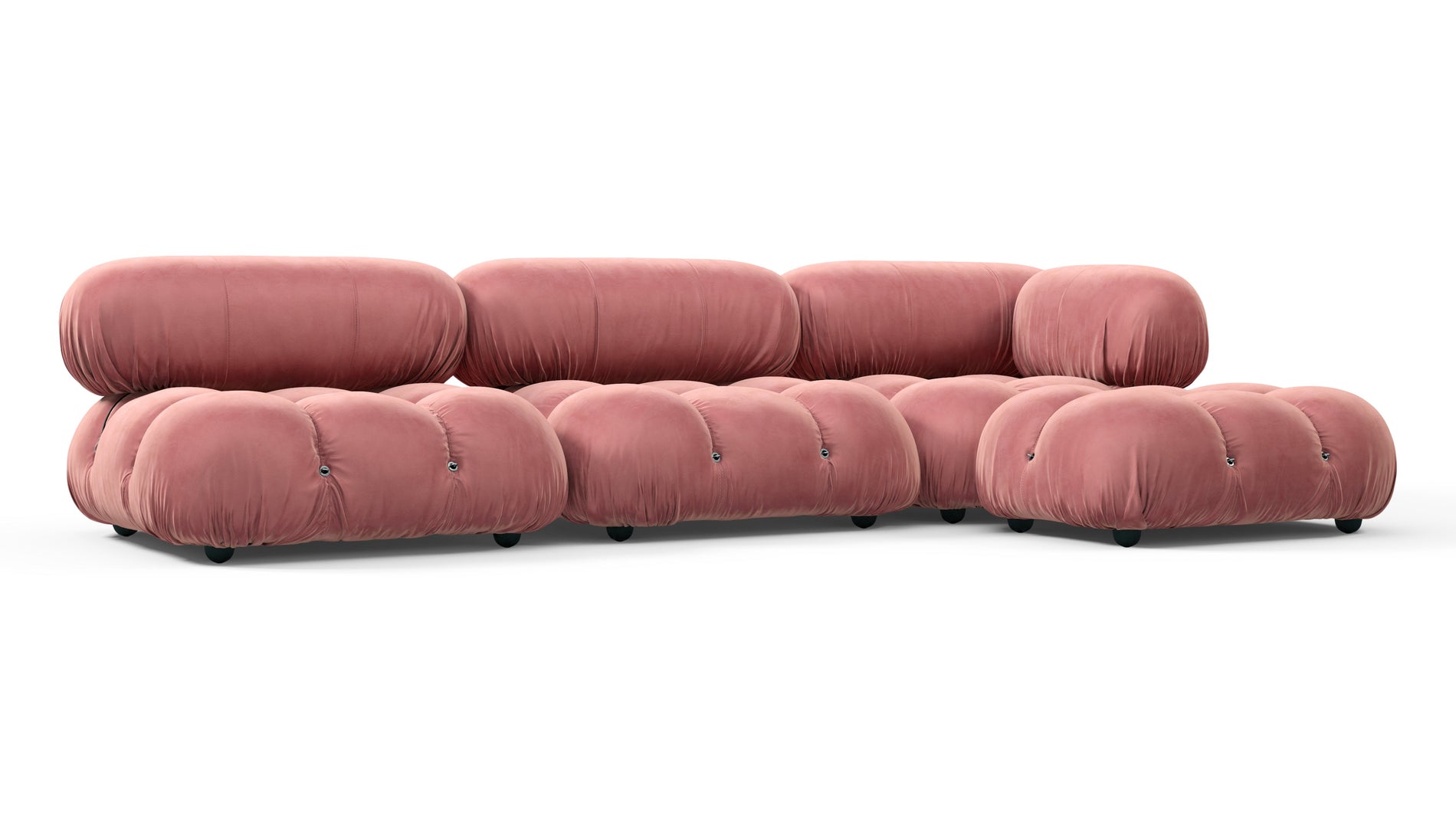 Bellini SectionalBlush Pink Velvet