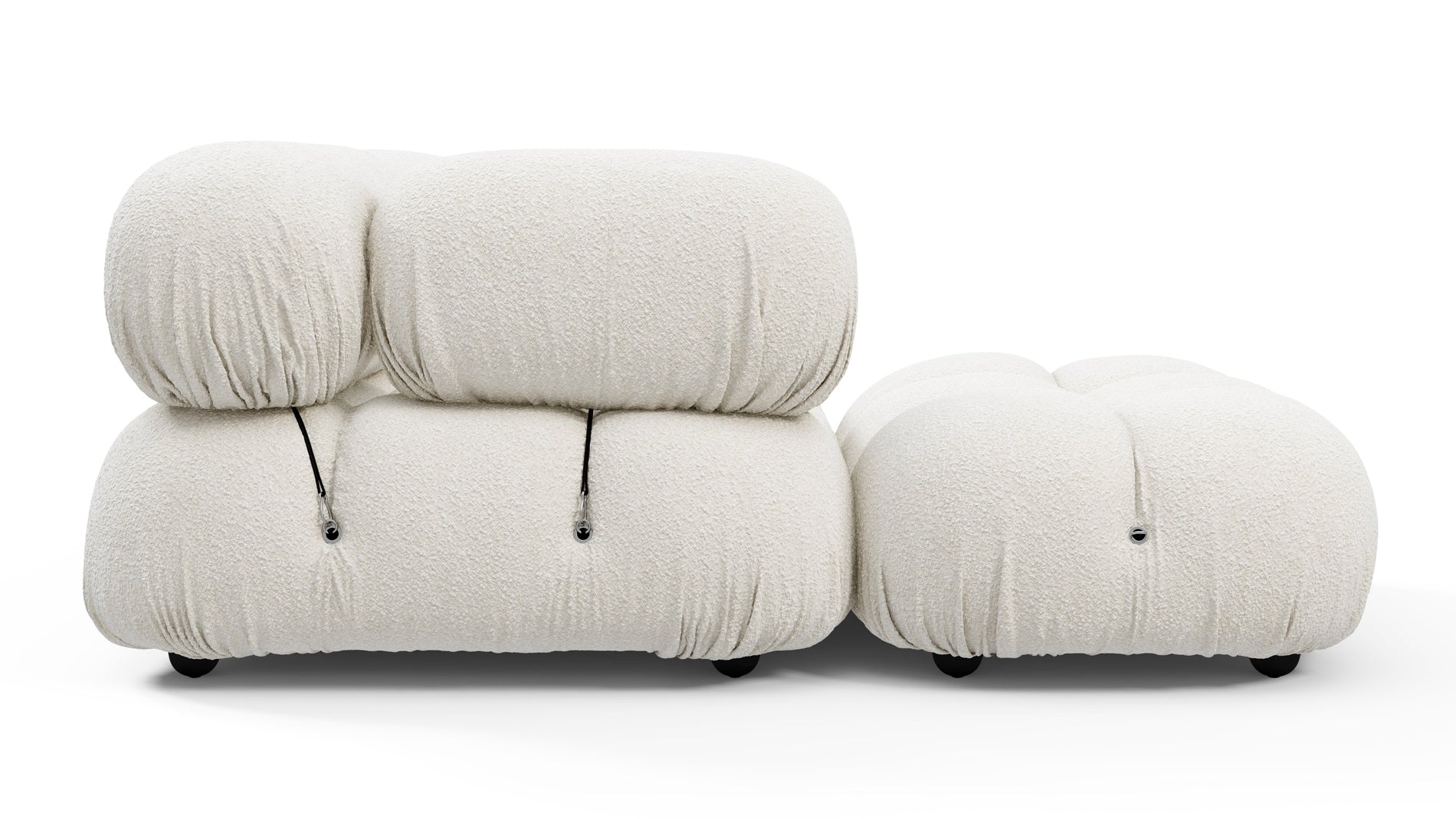 Bellini SectionalWhite Boucle