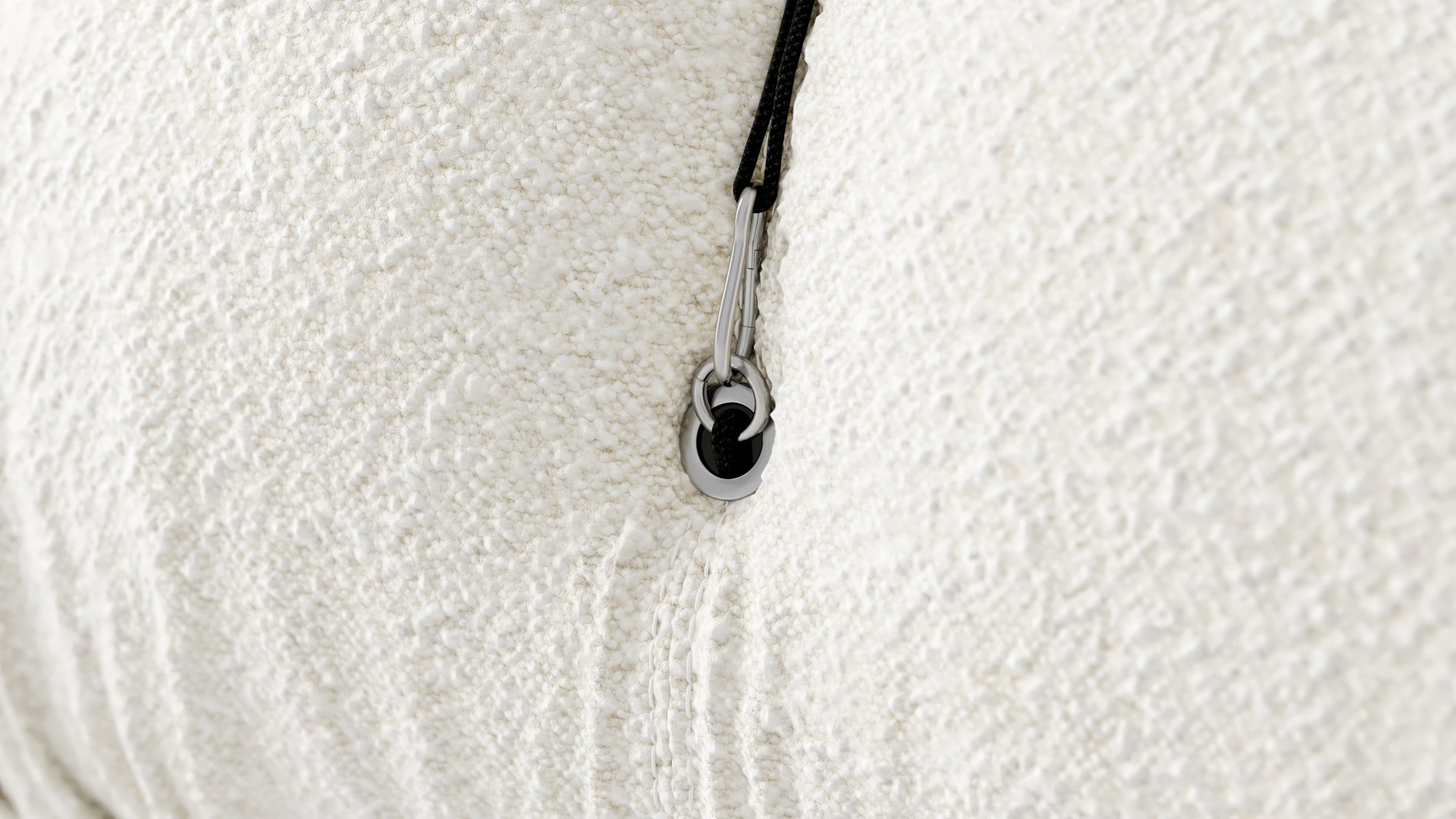 Bellini SectionalWhite Boucle