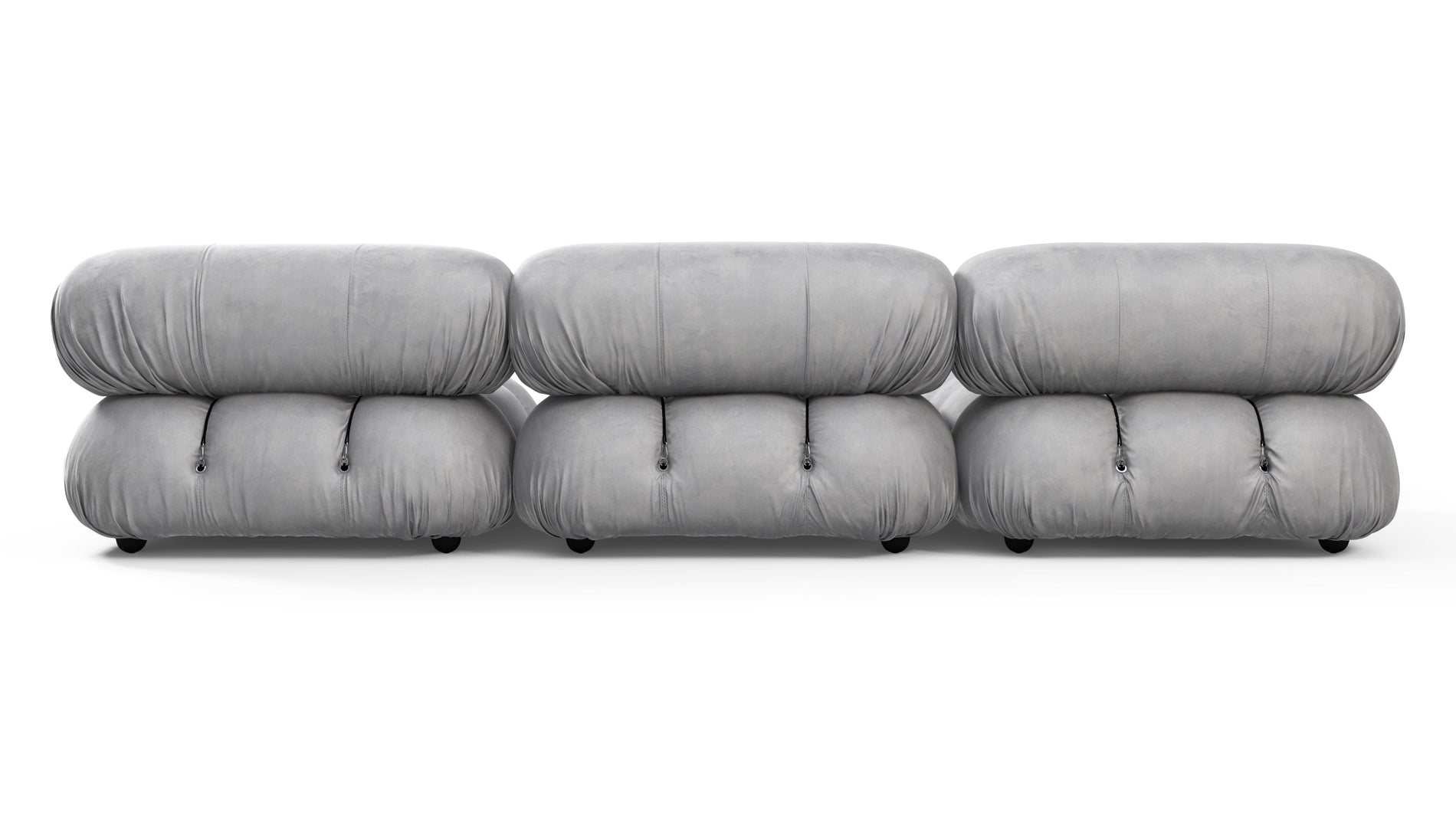 Bellini SectionalLight Gray Velvet