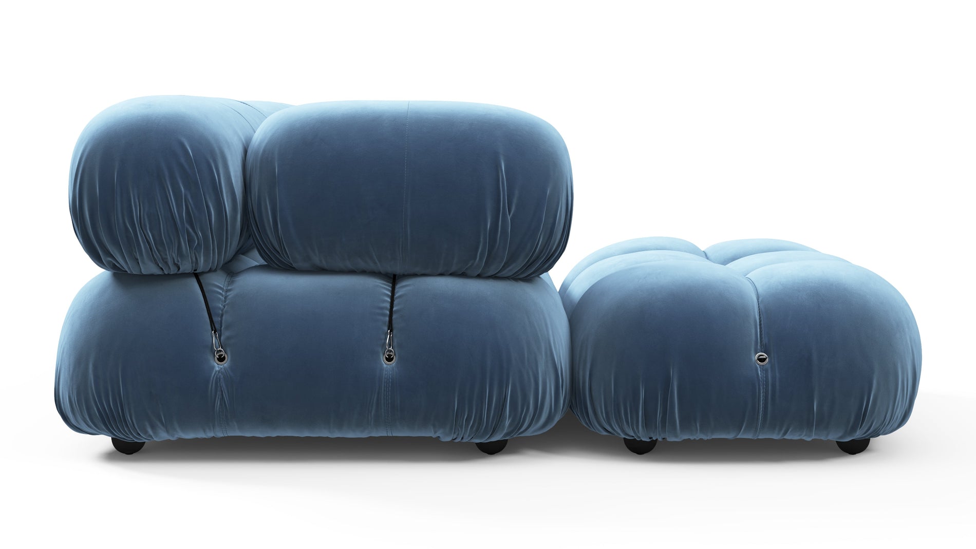 Bellini SectionalAegean Blue Velvet
