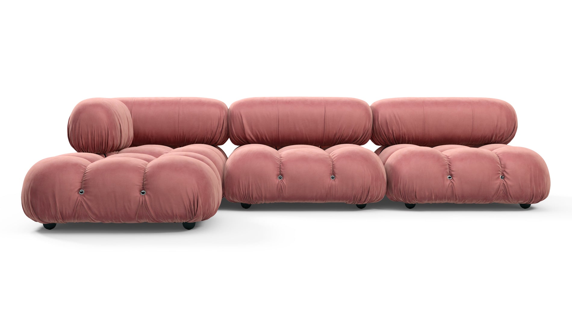 Bellini SectionalBlush Pink Velvet