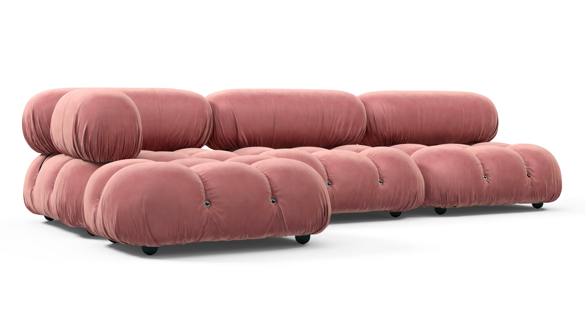Bellini SectionalBlush Pink Velvet