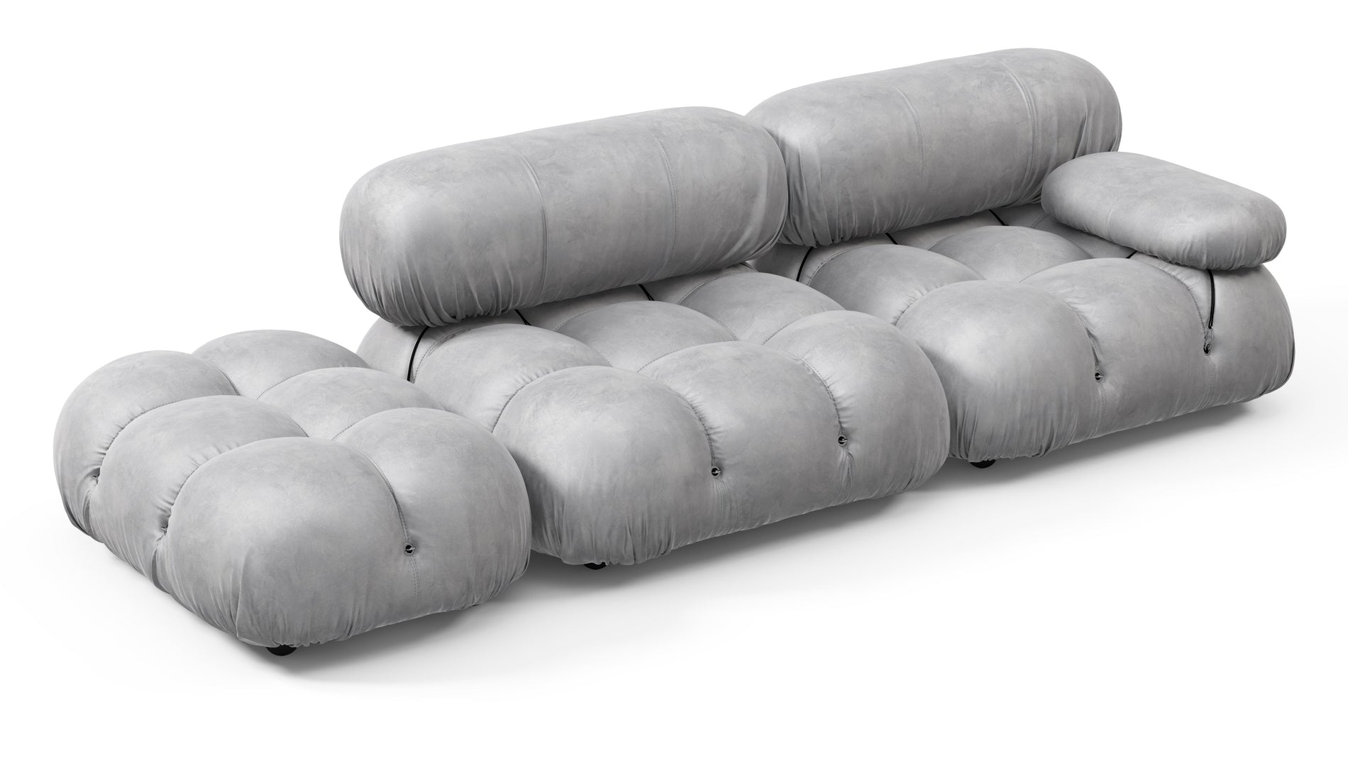 Bellini SofaLight Gray Velvet