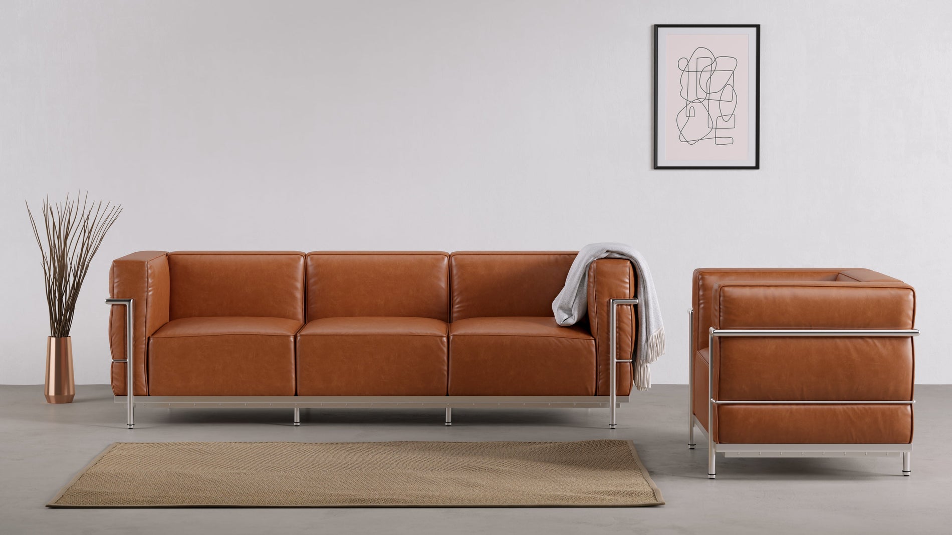 CorbusierTan Premium Leather