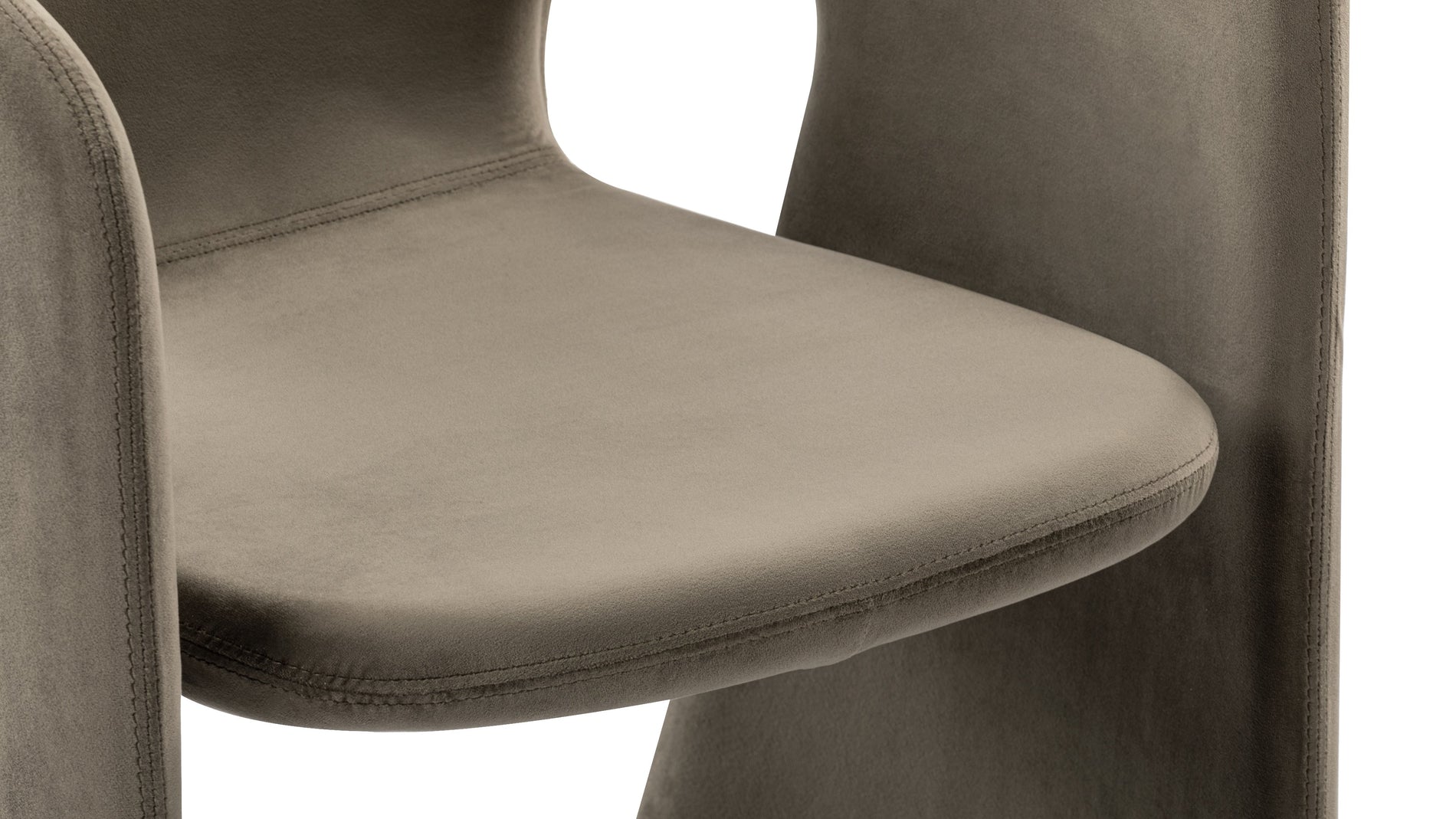 CelesteCeleste - Celeste Chair, Taupe Velvet