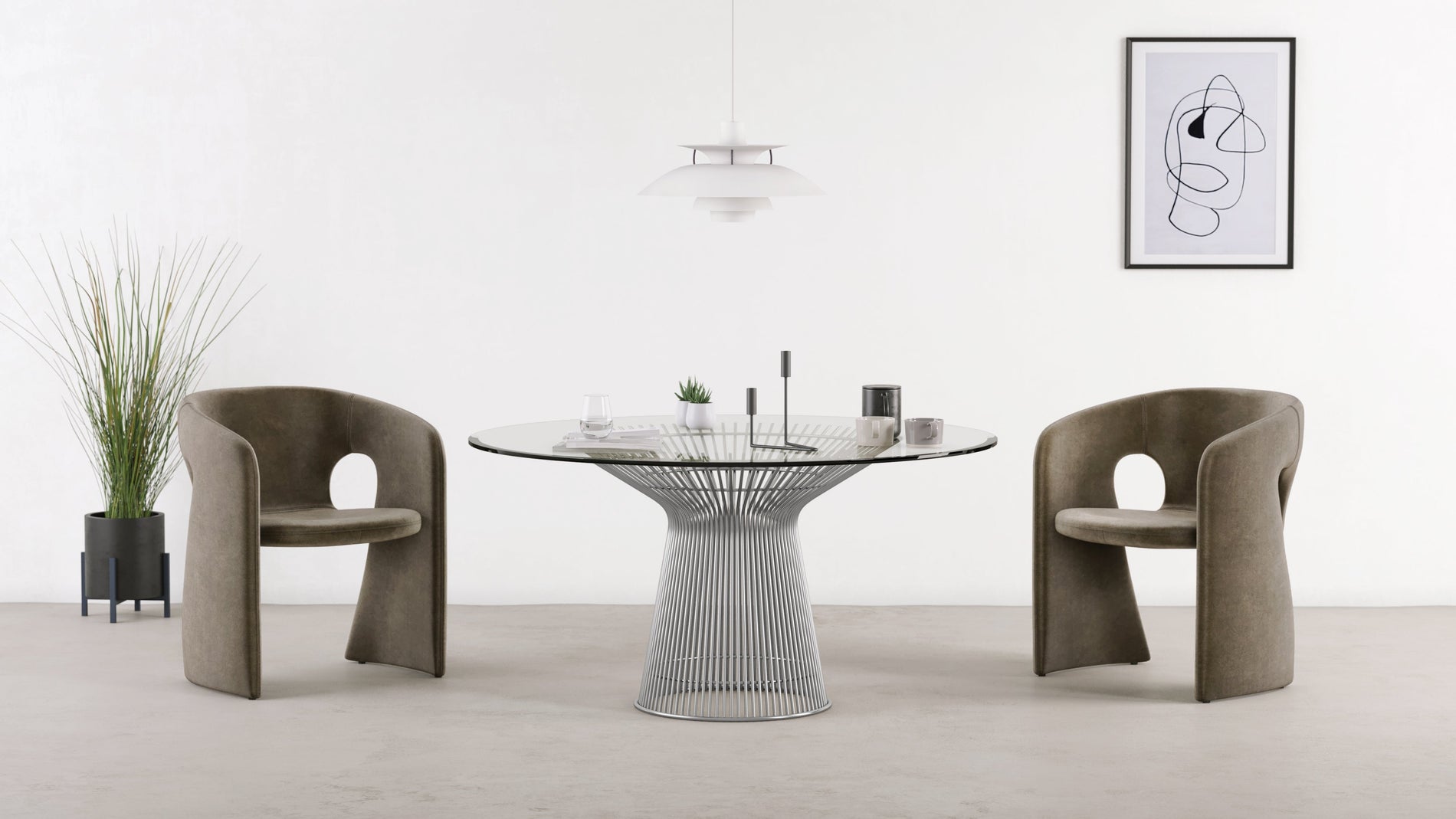 CelesteCeleste - Celeste Chair, Taupe Velvet
