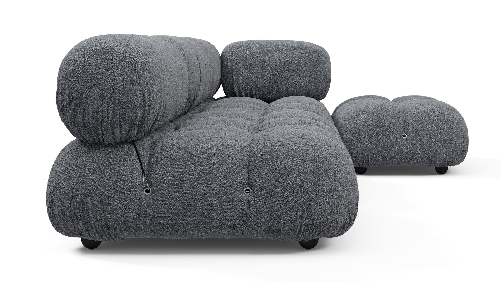 Bellini SectionalGray Boucle