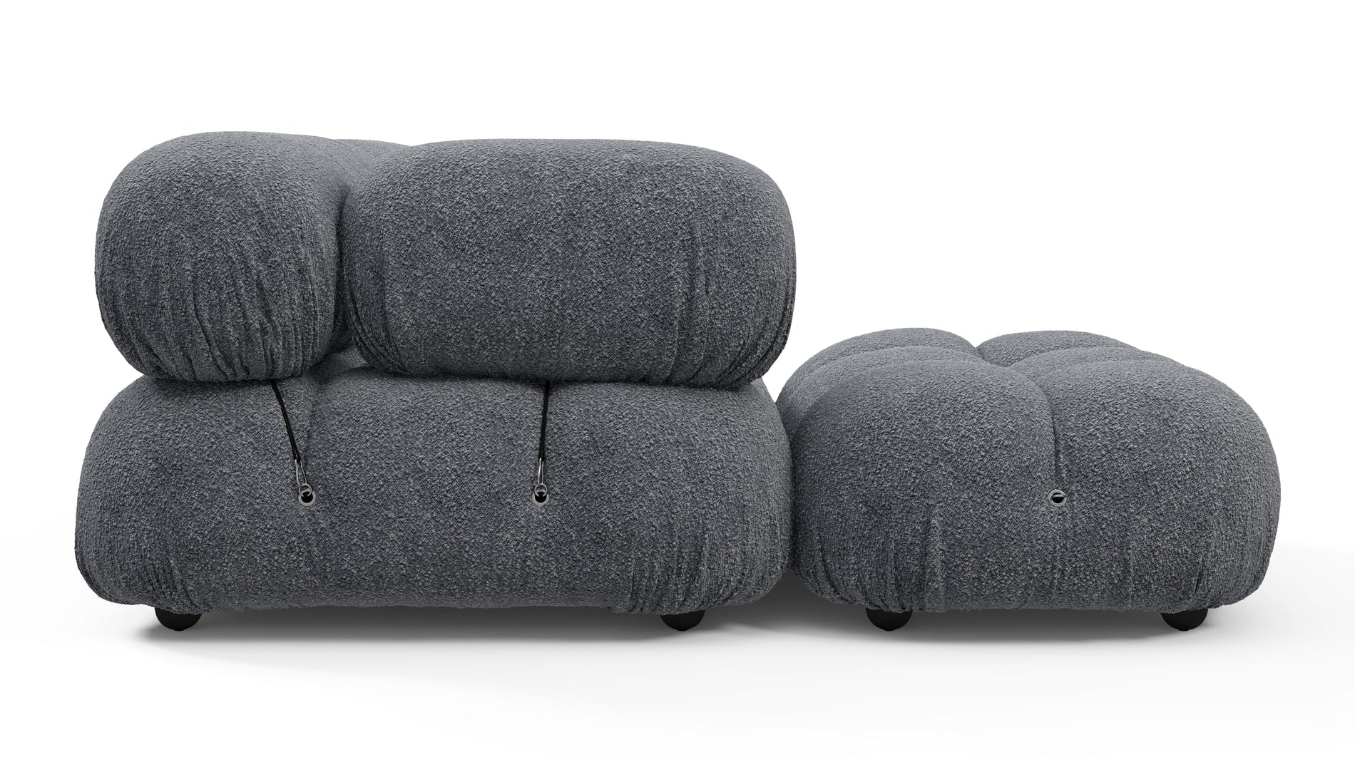 Bellini SectionalGray Boucle