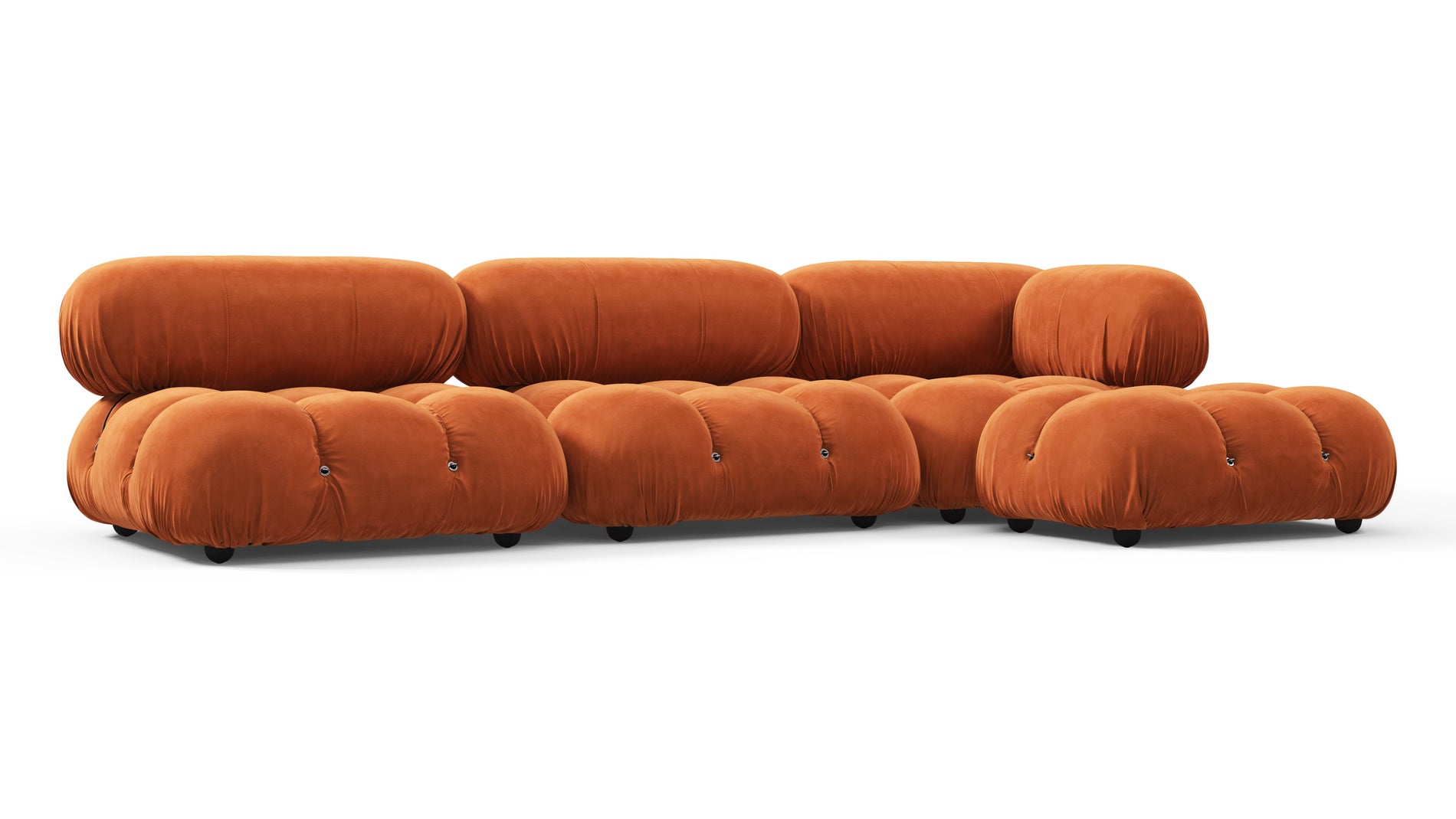Bellini SectionalApricot Velvet