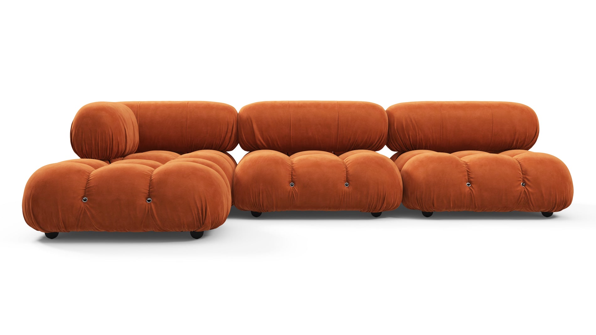 Bellini SectionalApricot Velvet