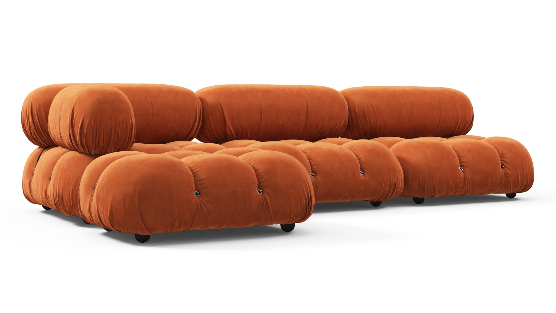 Bellini SectionalApricot Velvet