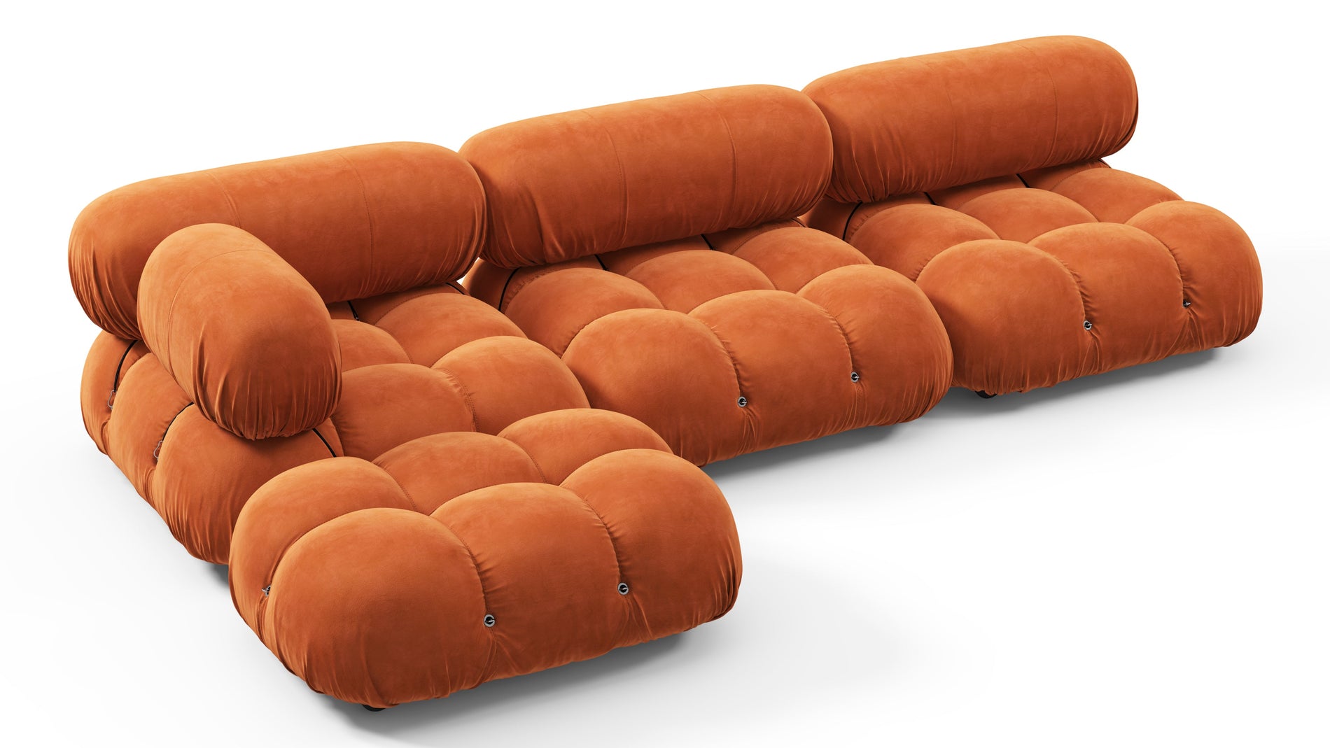 Bellini SectionalApricot Velvet