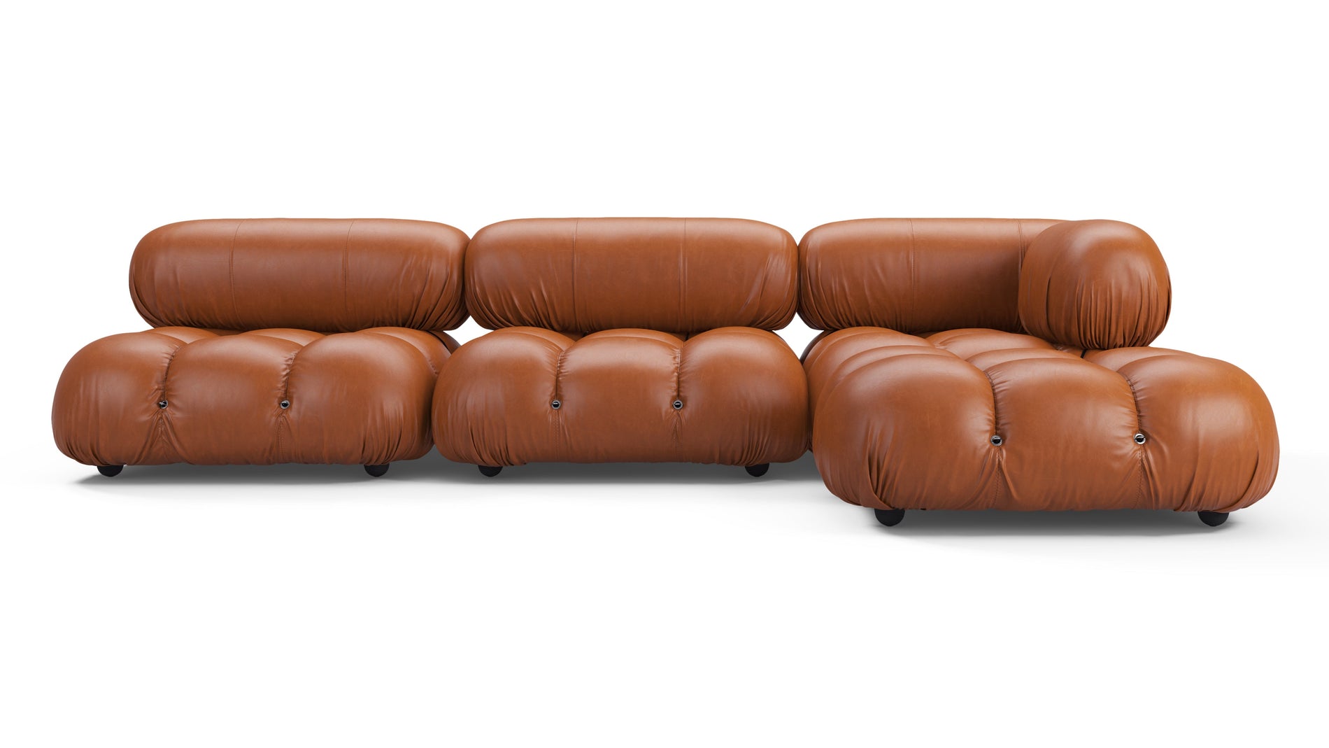 Bellini SectionalTan Premium Leather
