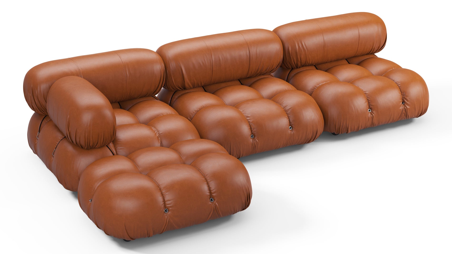 Bellini SectionalTan Premium Leather