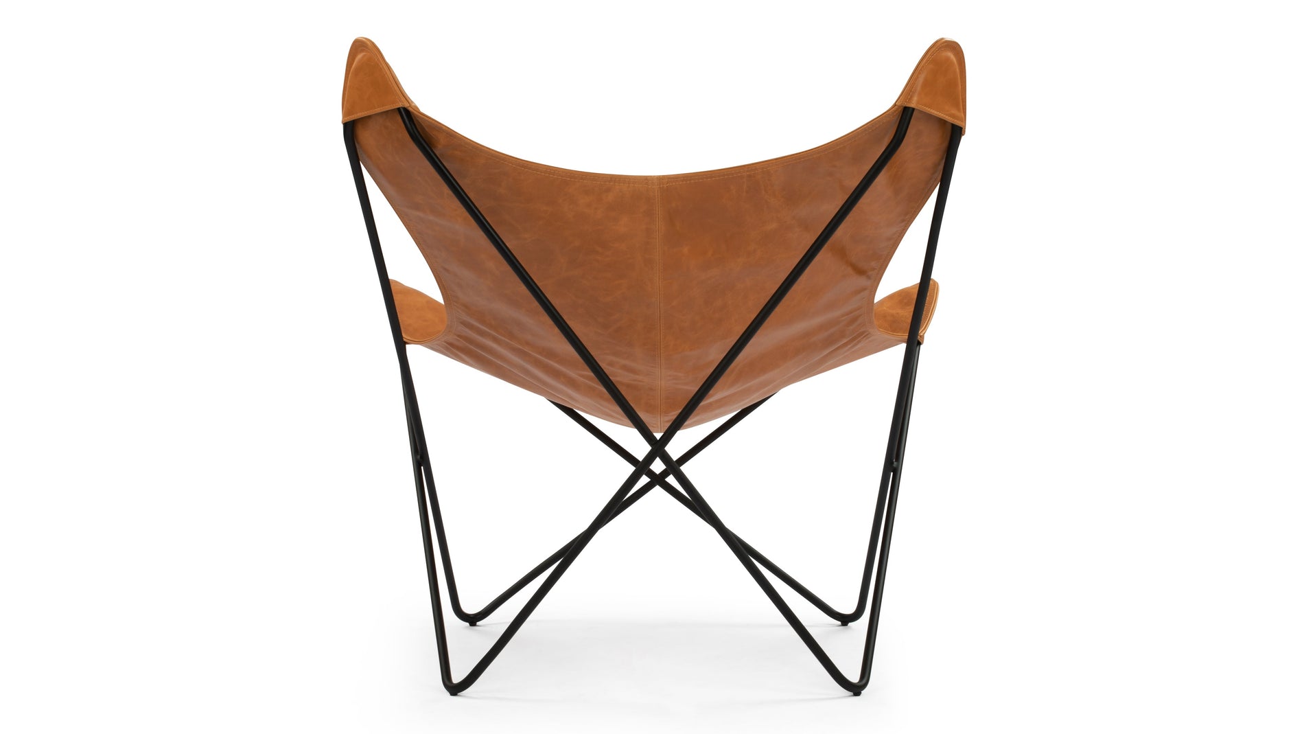 ButterflyButterfly - Butterfly Chair, Distressed Brown Premium Leather