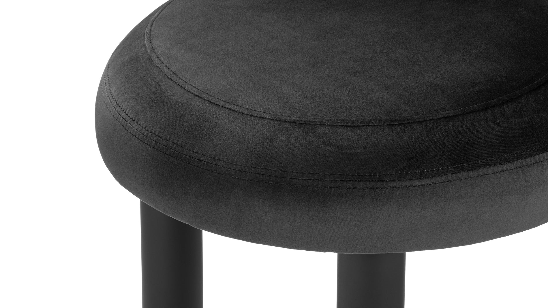 VanceVance - Vance Dining Chair, Black Velvet