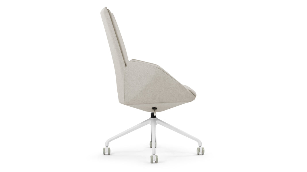MiesMies - Mies Desk Chair, Light Gray Brushed Weave