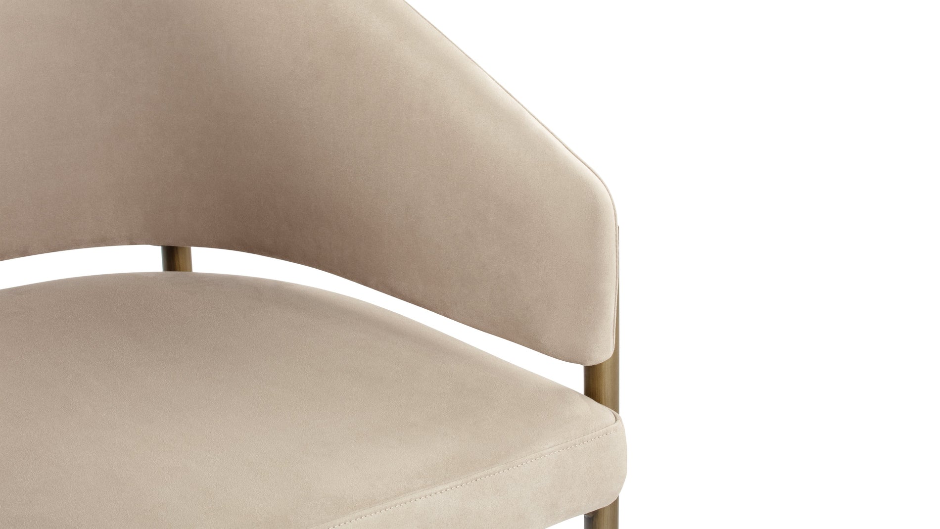 EsmeLatte Vegan Suede and Brushed Brass