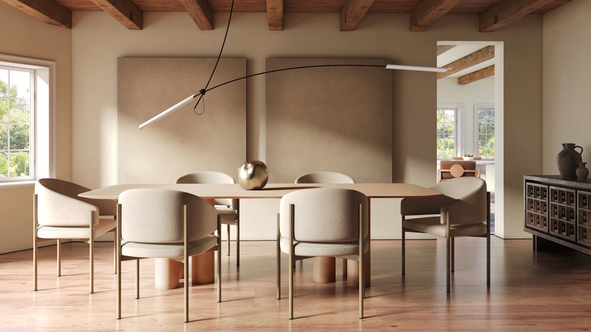 EsmeLatte Vegan Suede and Brushed Brass