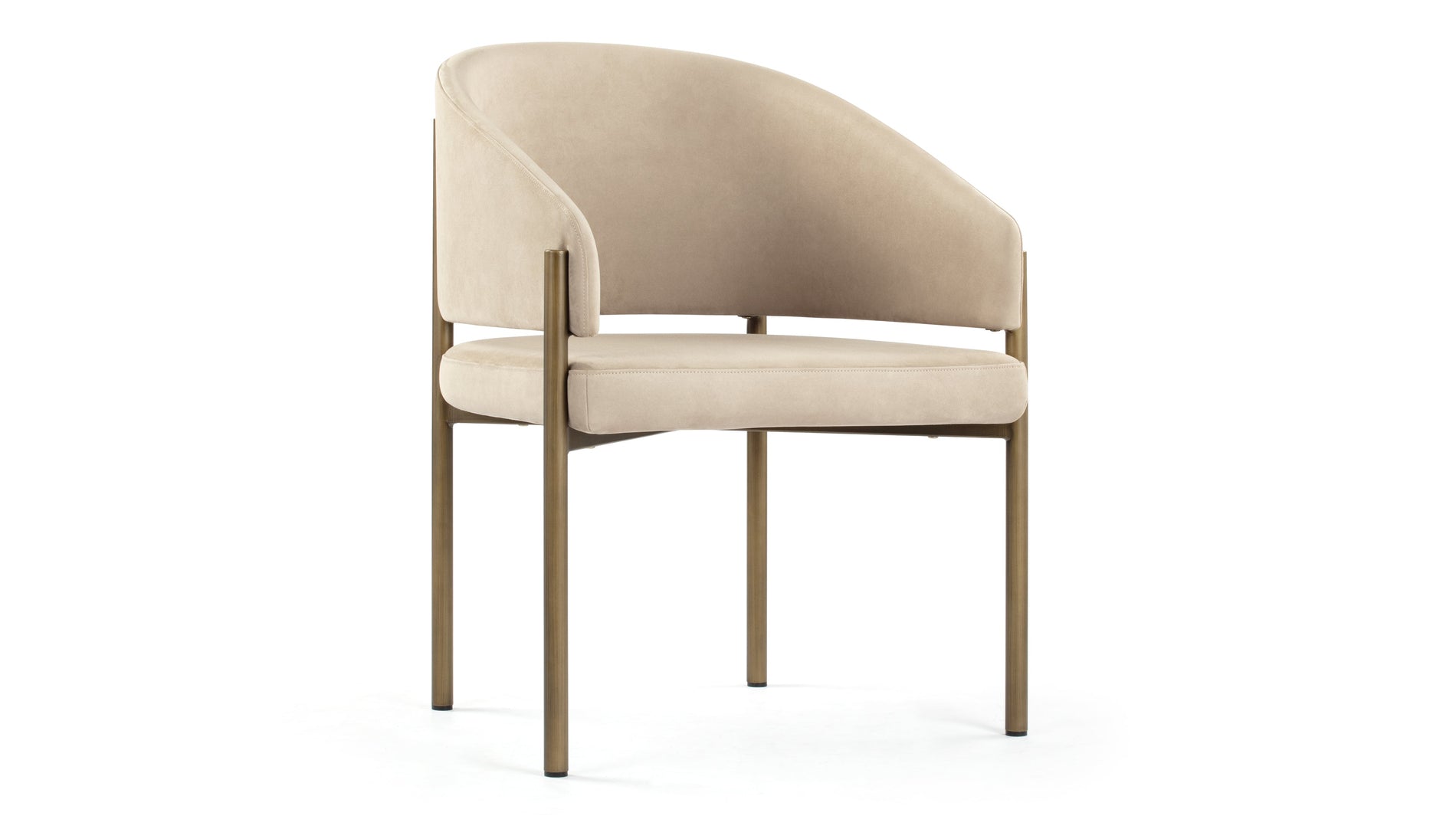 EsmeLatte Vegan Suede and Brushed Brass