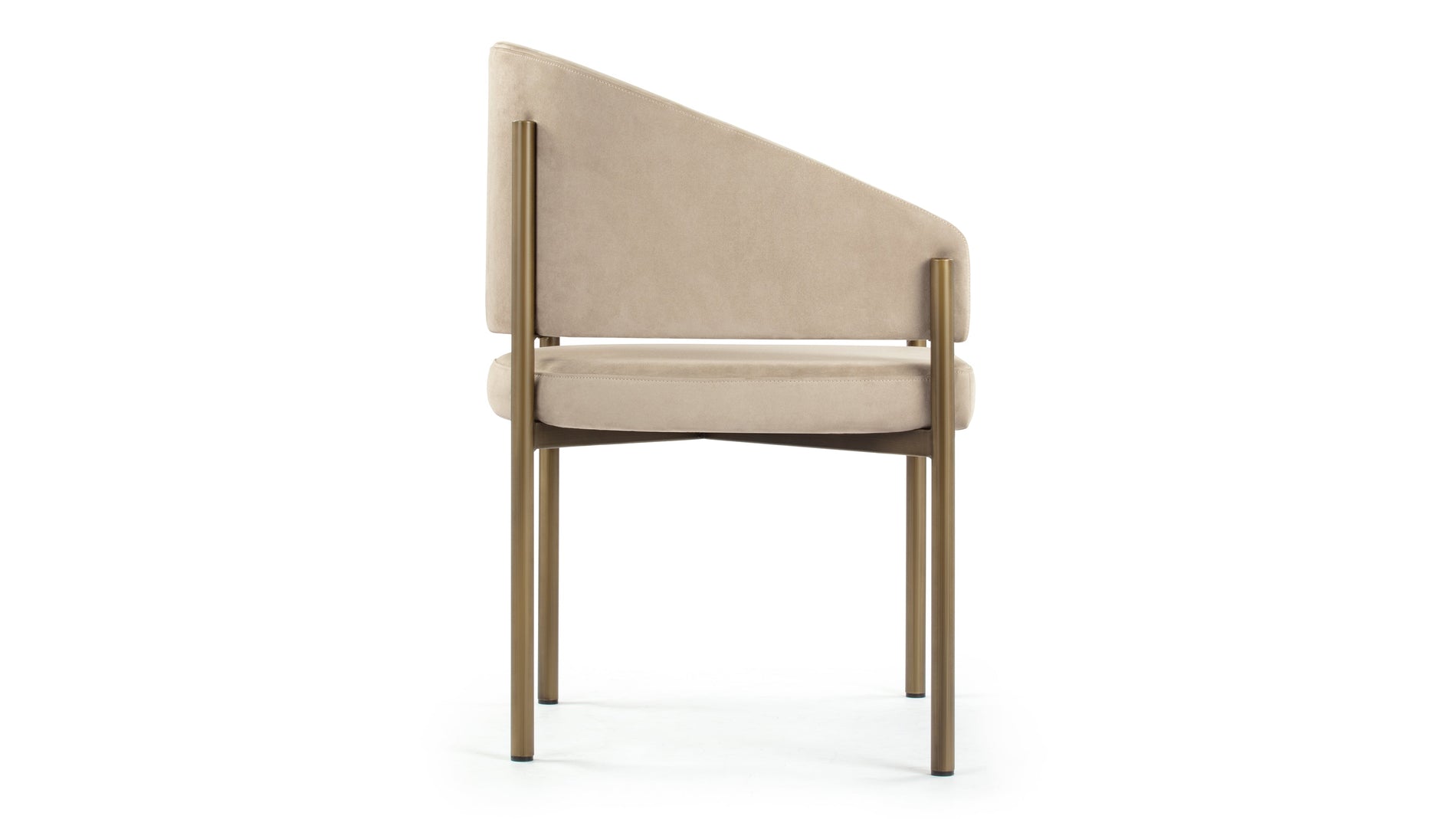 EsmeLatte Vegan Suede and Brushed Brass
