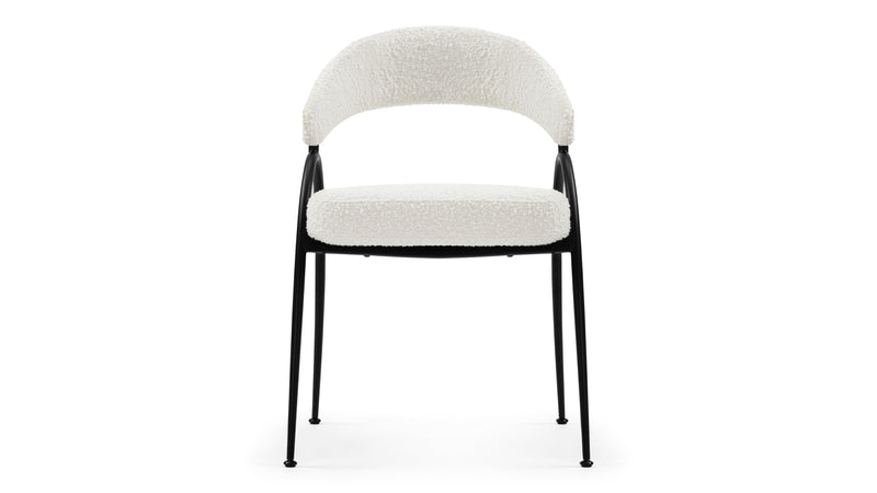 AstraAstra - Astra Dining Chair, Pearl Boucle