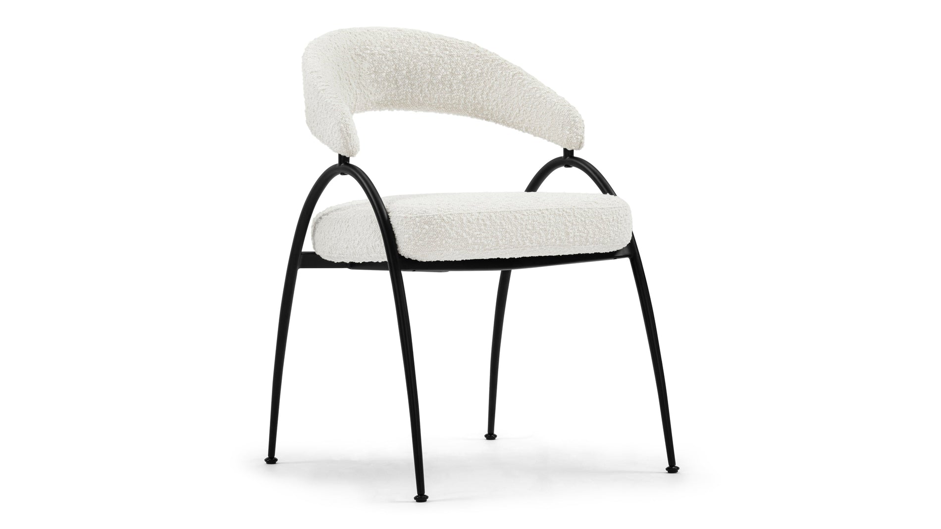 AstraAstra - Astra Dining Chair, Pearl Boucle