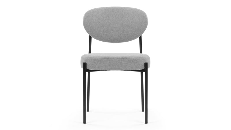 NyxNyx - Nyx Dining Chair, Mid Gray Brushed Weave
