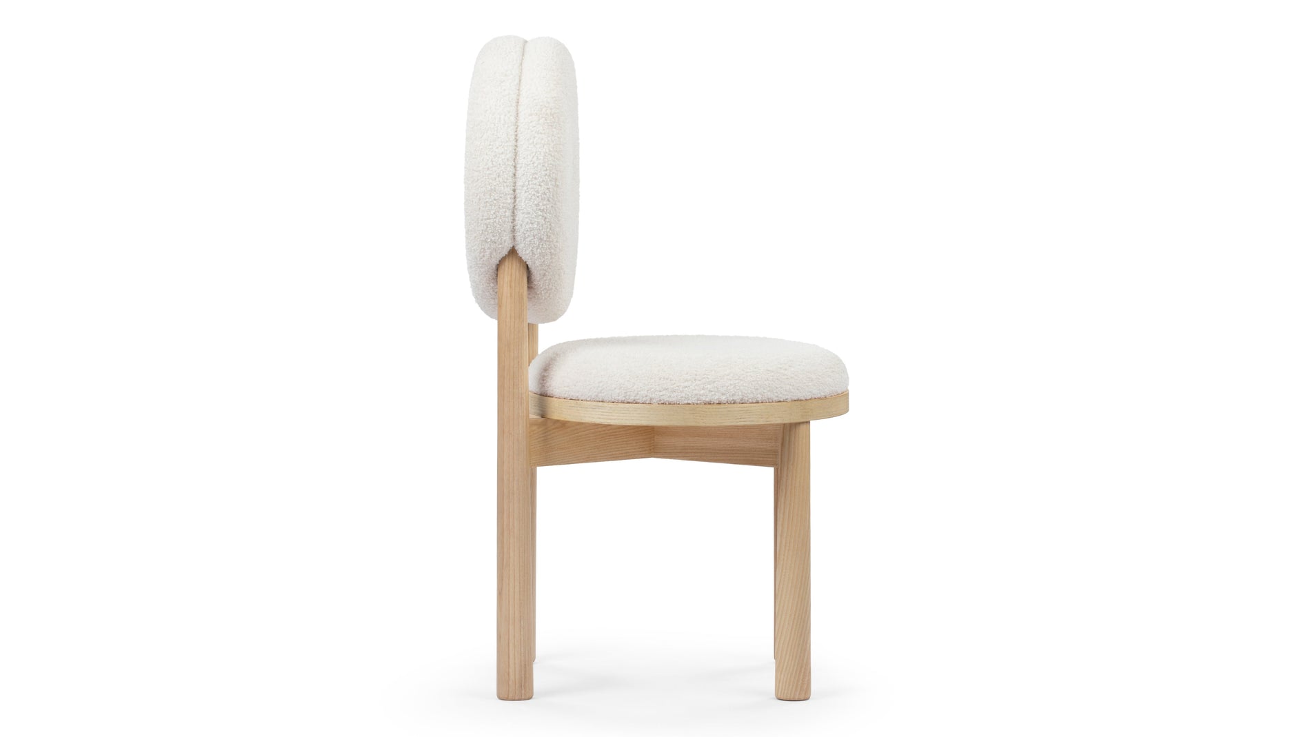 HannaHanna - Hanna Dining Chair, Pearl Boucle