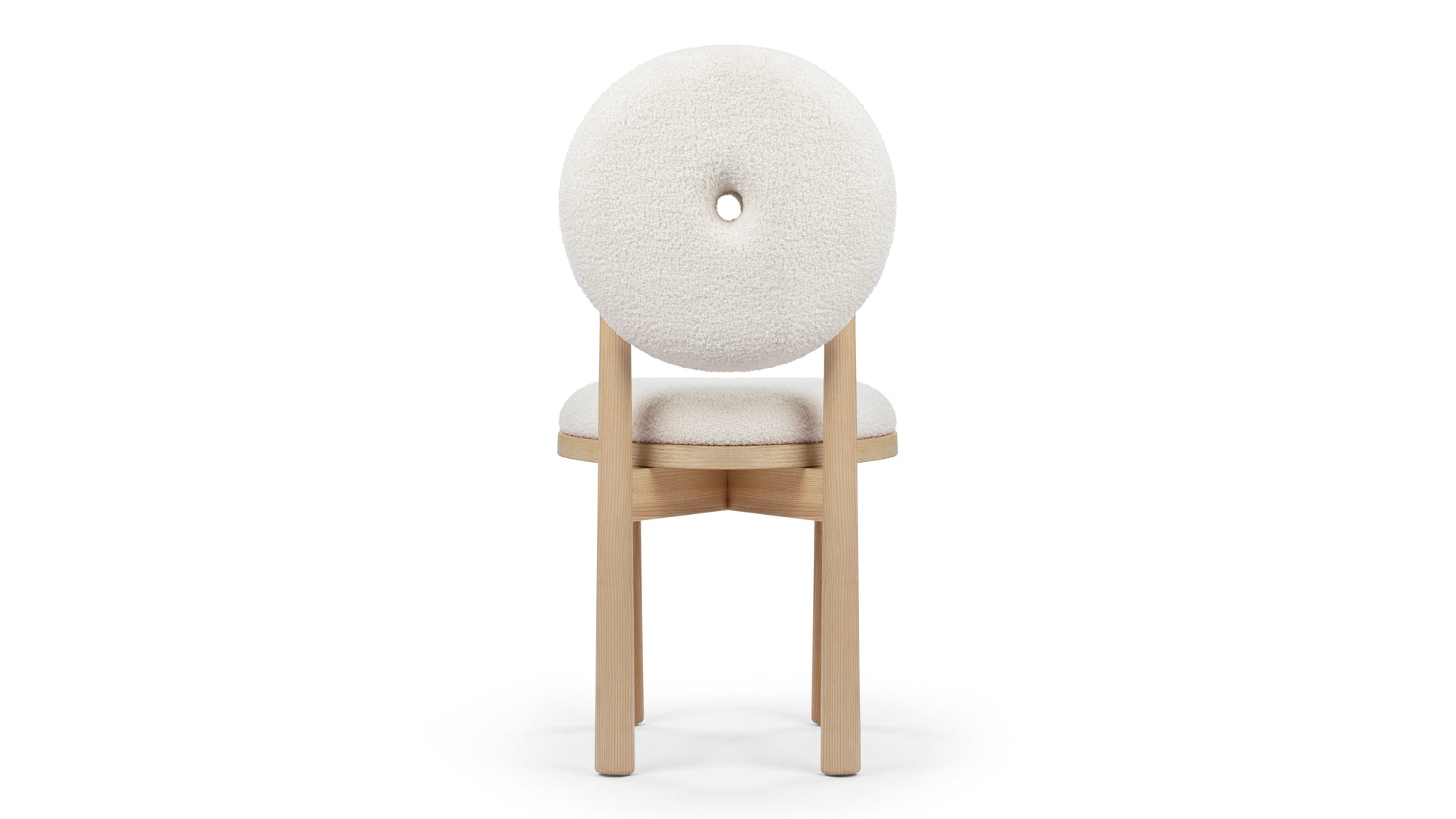HannaHanna - Hanna Dining Chair, Pearl Boucle
