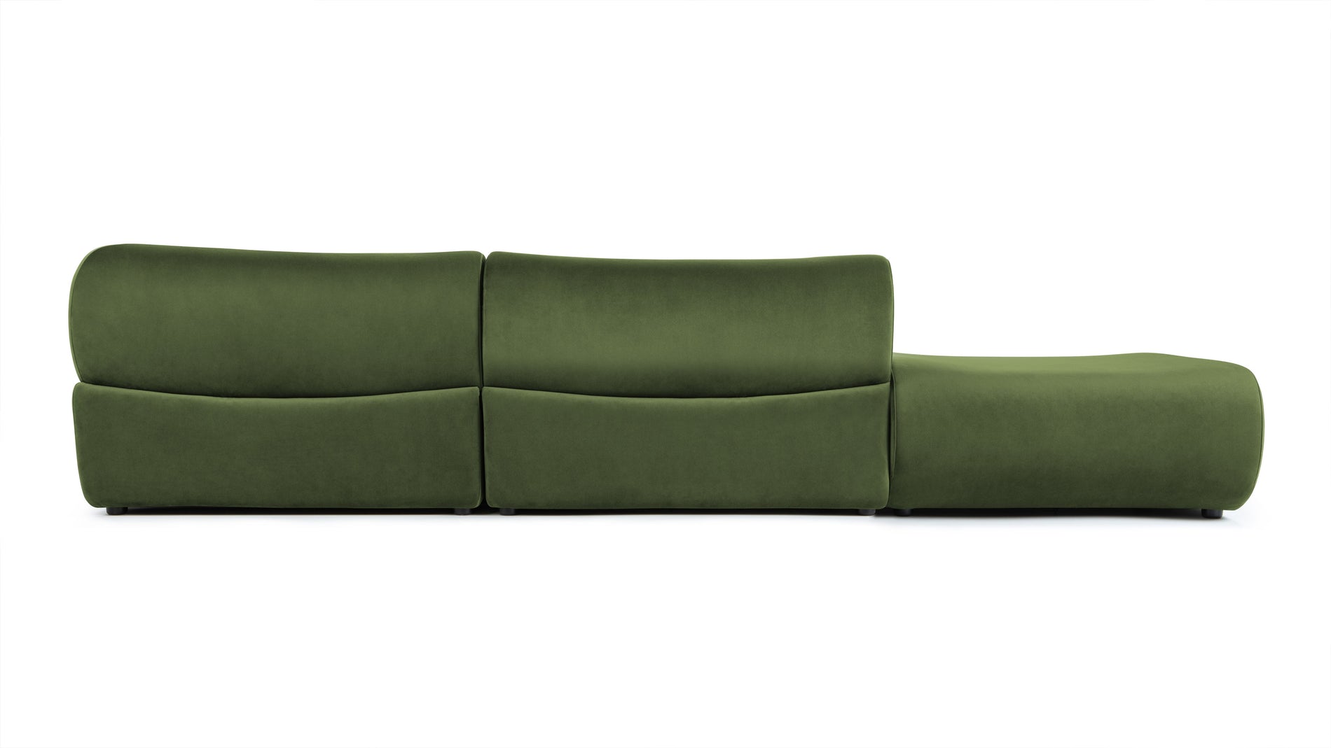 LeoLeo - Leo Sectional, Left Corner, Lichen Plush Velvet