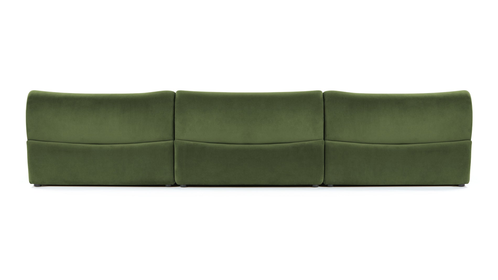 LöweLeo - Leo Sectional, linke Chaise, Flechtenplüsch -Samt