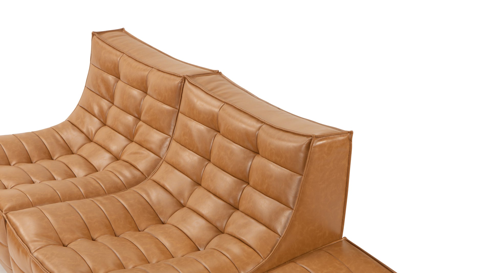TygeTyge - Tyge Sectional, große rechte Ecke, Bourbon veganes Leder