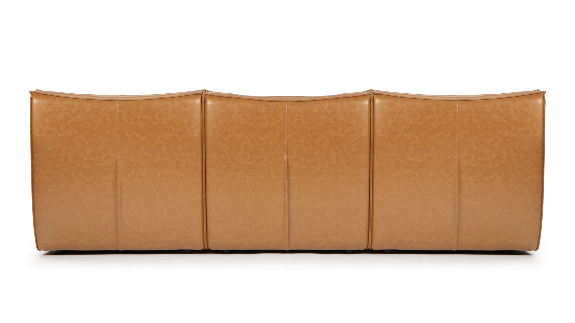 TygeTyge - Tyge Sectional, Right Chaise, Bourbon Vegan Leather