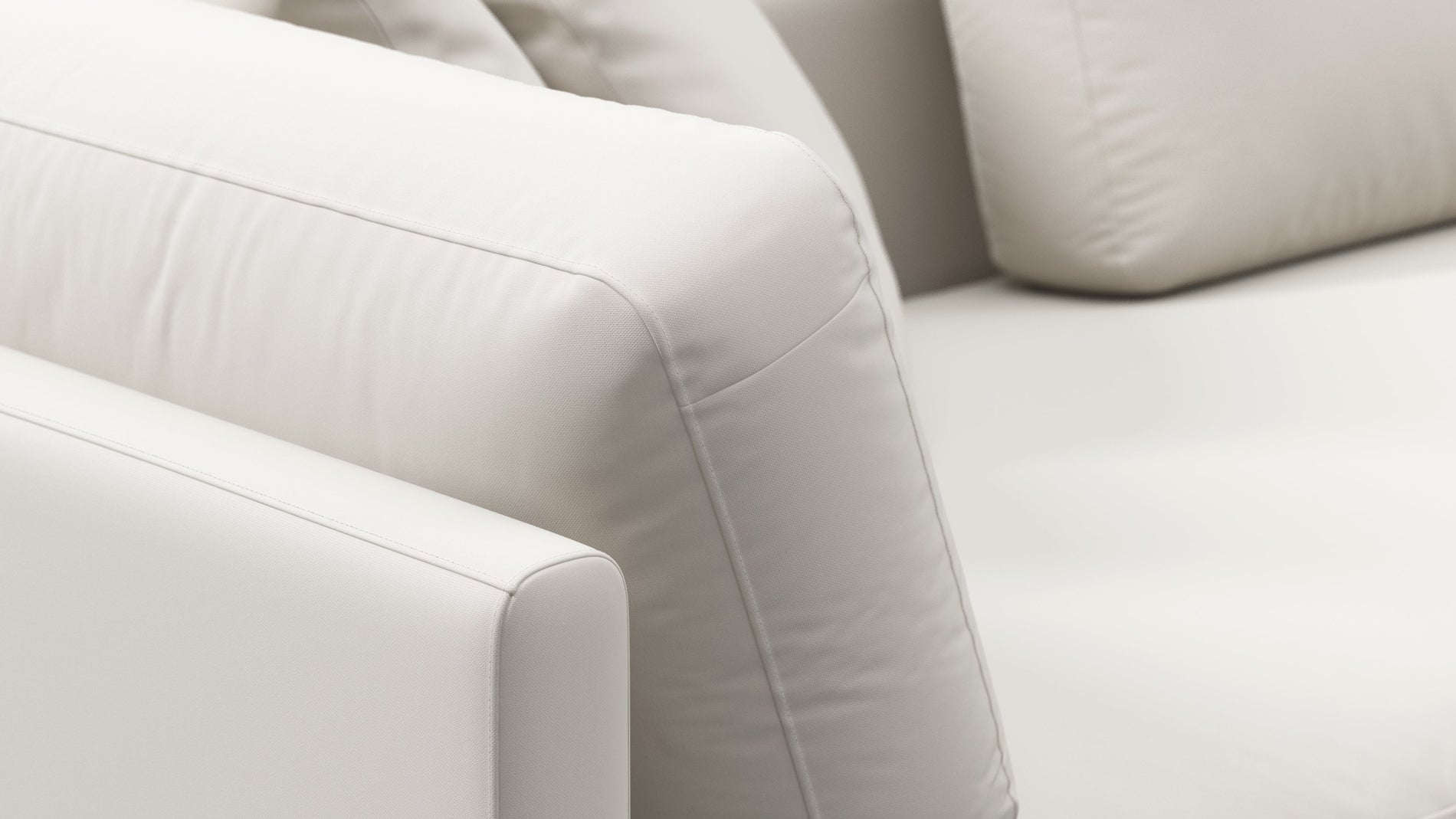 AlessioAlessio - Alessio Outdoor Module, Three Seater Sofa, Right Arm, Shell Performance Weave