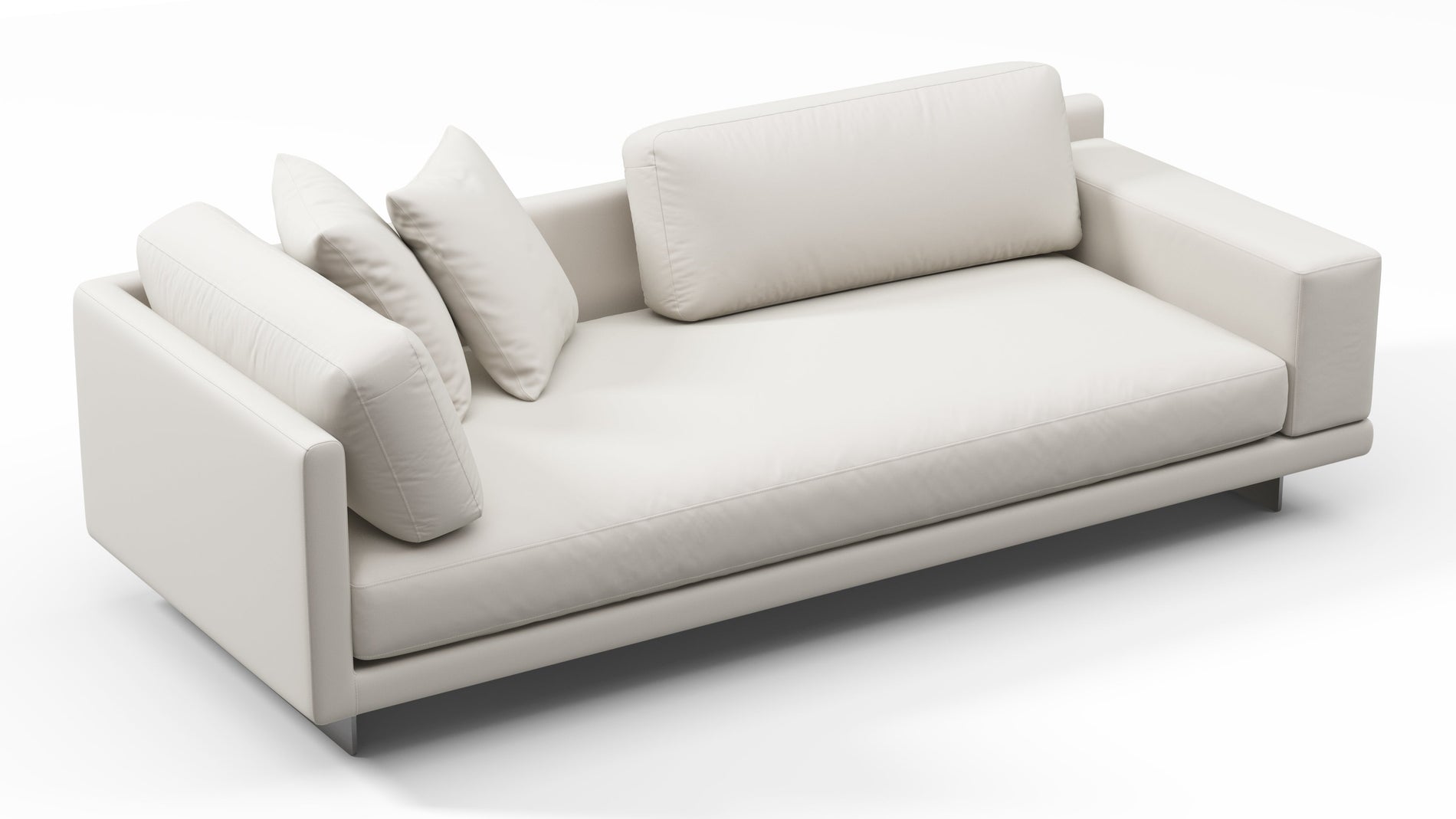 AlessioAlessio - Alessio Outdoor Module, Three Seater Sofa, Right Arm, Shell Performance Weave