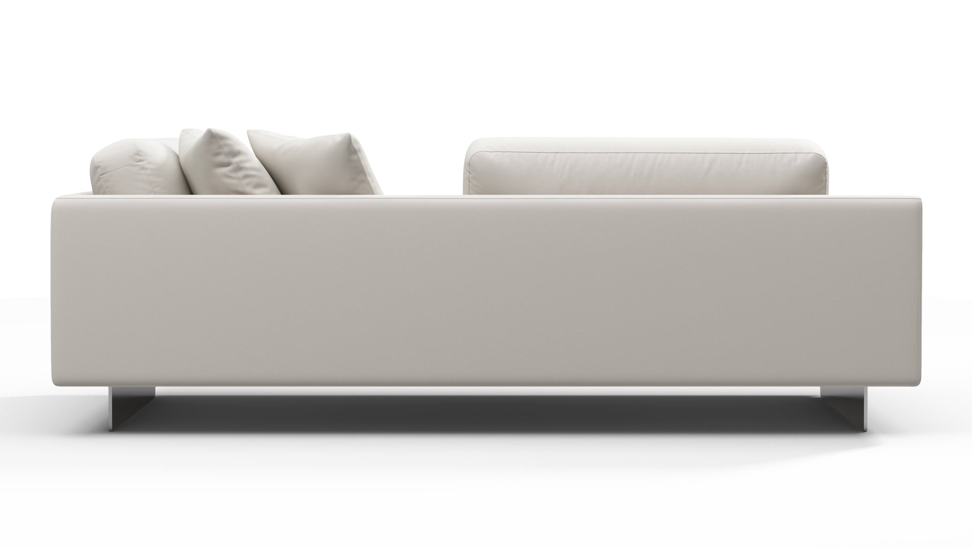 AlessioAlessio - Alessio -Outdoor -Modul, drei Sitzer -Sofa, linker Arm, Schale Performance Webe