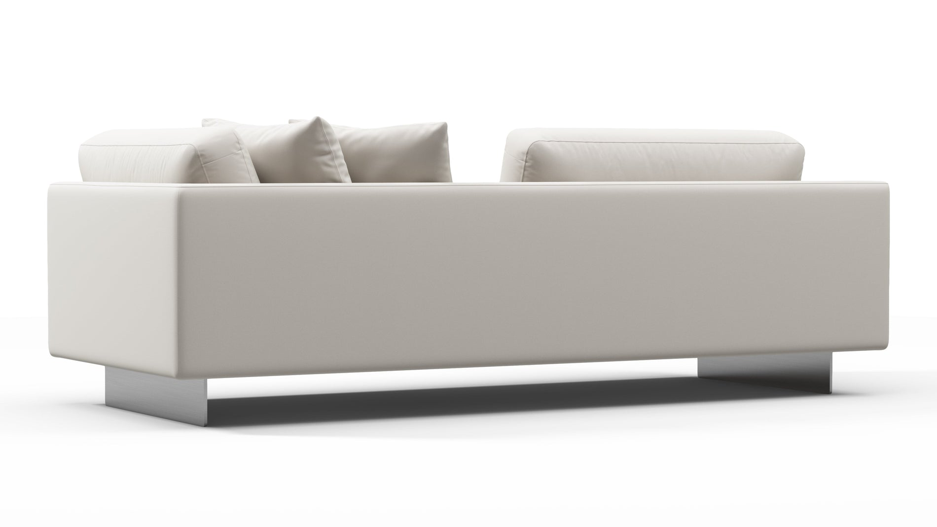 AlessioAlessio - Alessio -Outdoor -Modul, drei Sitzer -Sofa, linker Arm, Schale Performance Webe