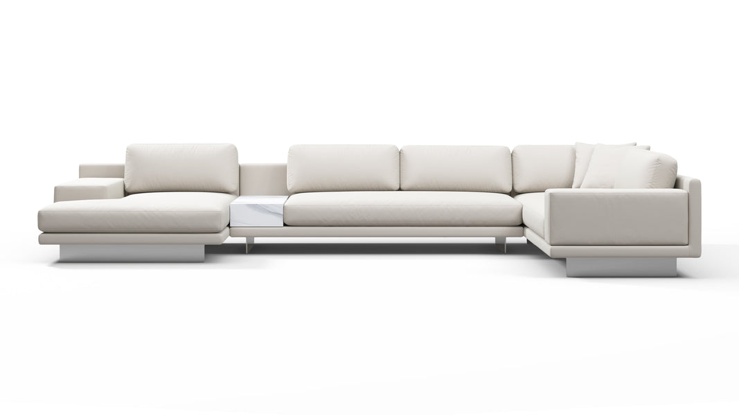 AlessioAlessio - Alessio Outdoor Sectional, Large Right Corner, Shell Performance Weave