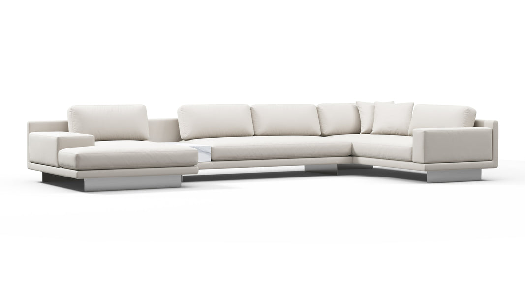 AlessioAlessio - Alessio Outdoor Sectional, Large Right Corner, Shell Performance Weave