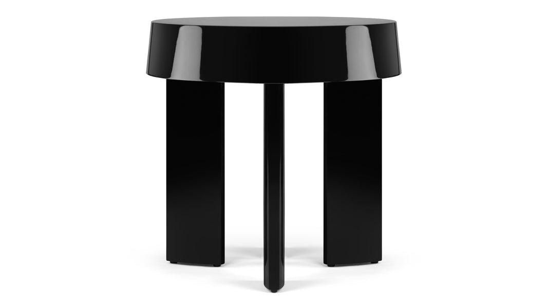 GilesGiles - Giles Side Table, Black Gloss